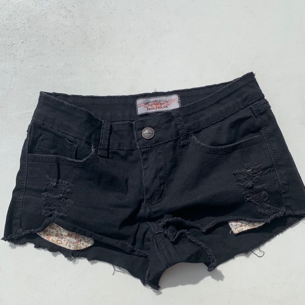 XS black shorts